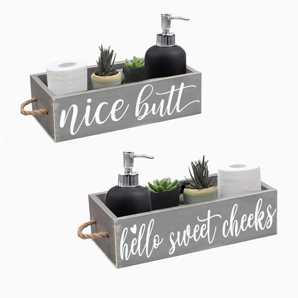 Bathroom Rustic Decor Box - Picture 2 of 5